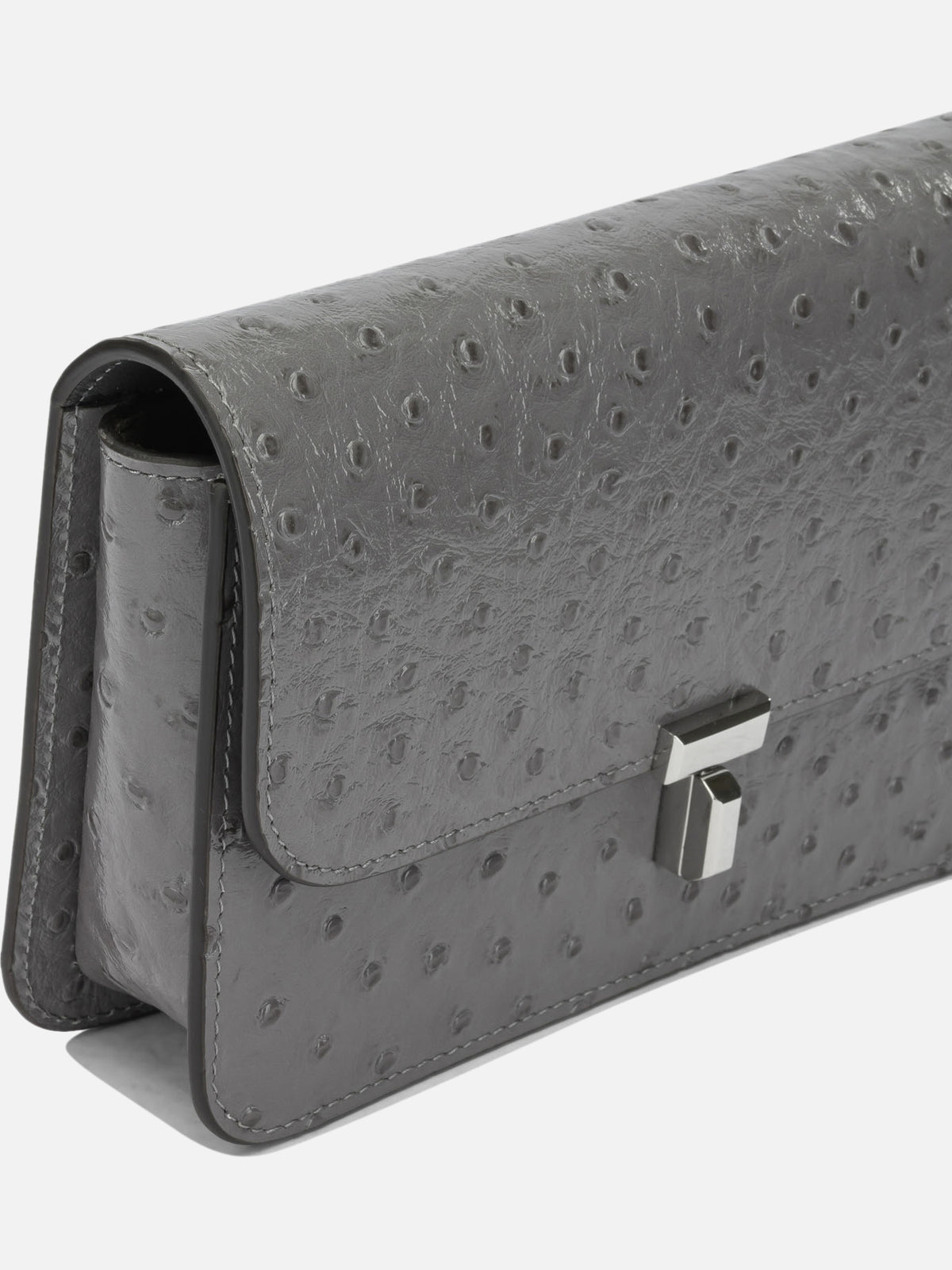 Toteme "T-lock" Small Shoulder Bag Grey - VIETTI