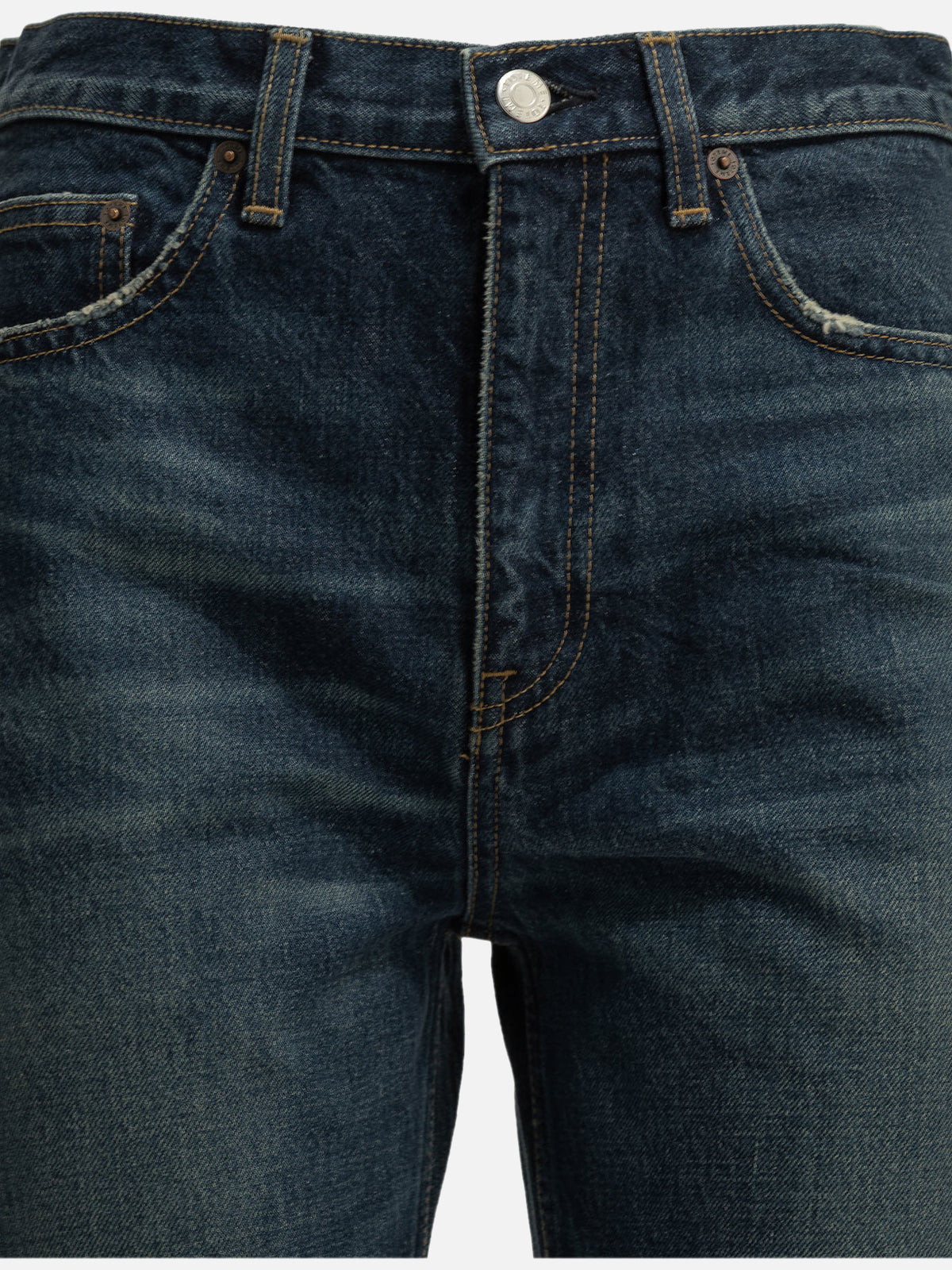 Toteme "Classic" Straight-Leg Jeans Blue

