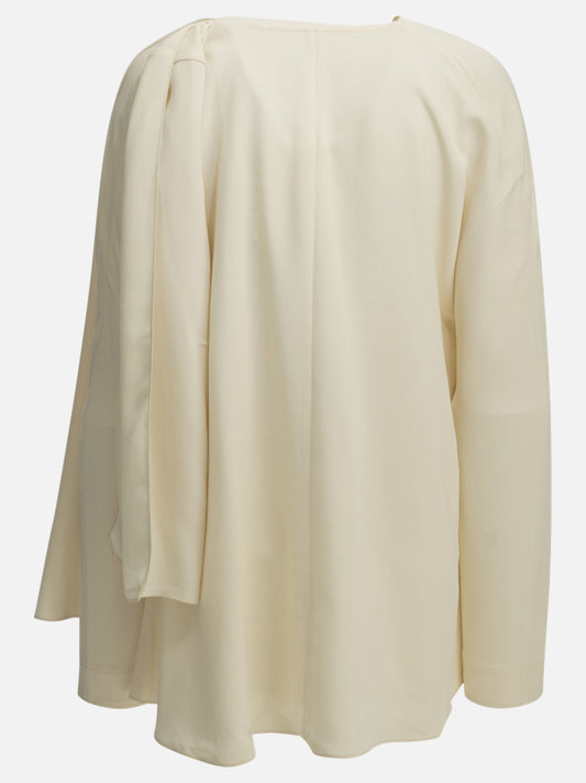 Toteme Blouse with a scarf neckline White

