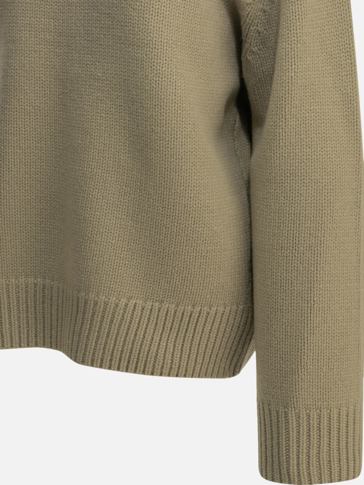 Toteme Wool Turtleneck Sweater Green

