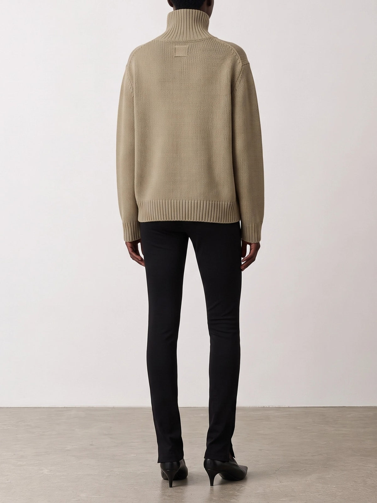 Toteme Wool Turtleneck Sweater Green