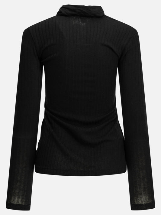 Toteme Cardigan with a bow Black

