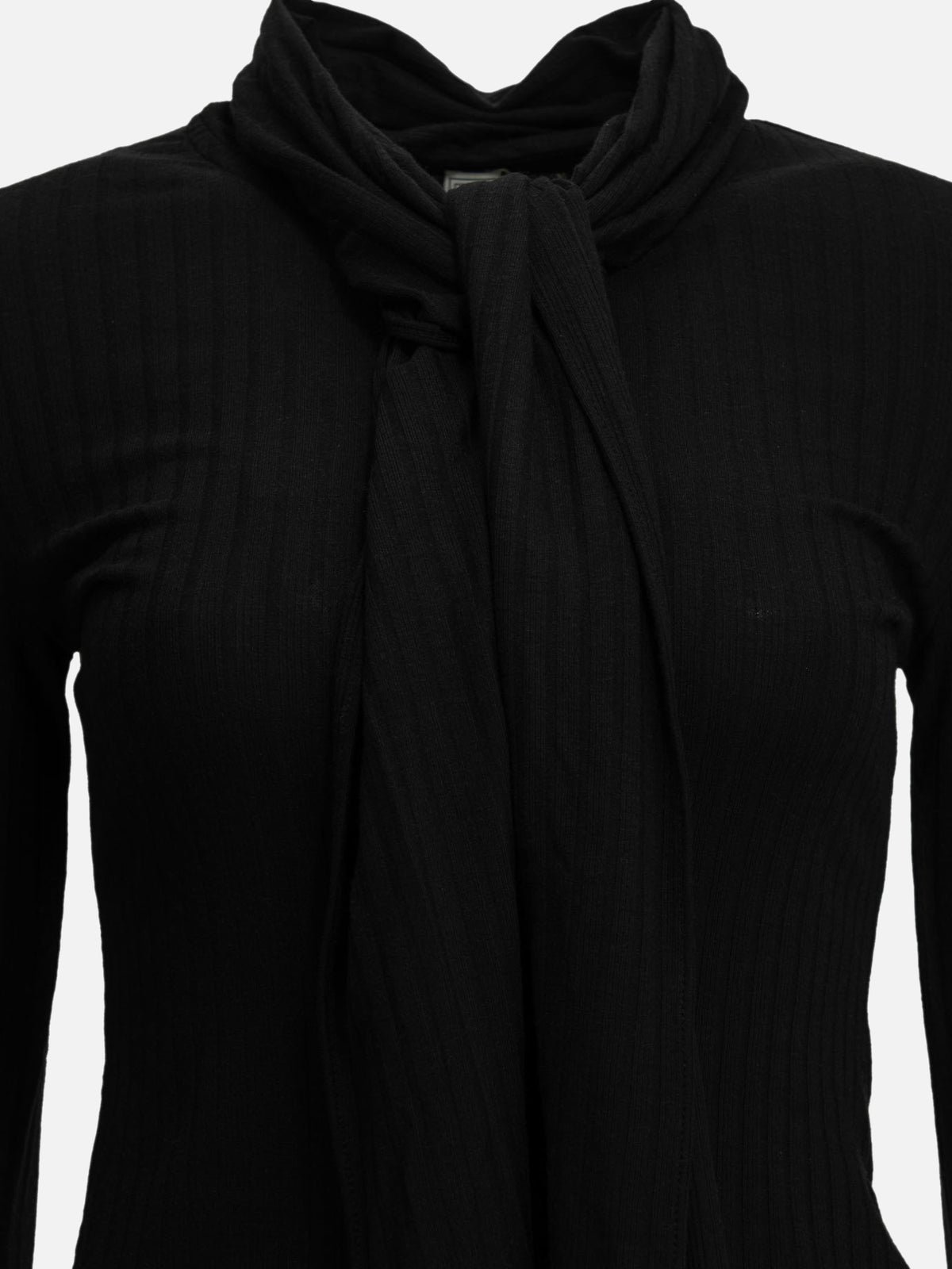 Toteme Cardigan with a bow Black

