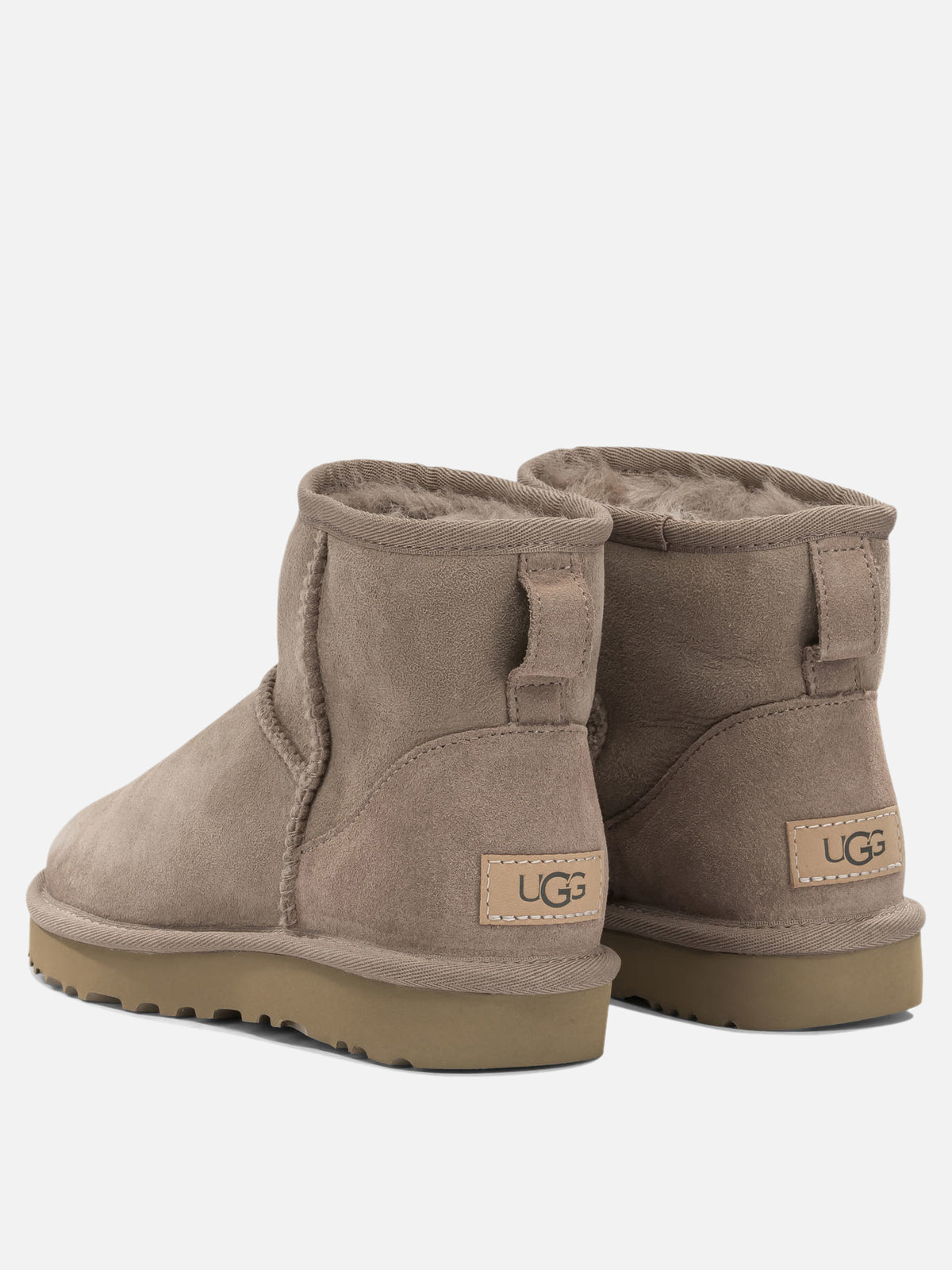 Ugg "Classic Mini II" Pull-On Ankle Boots Beige