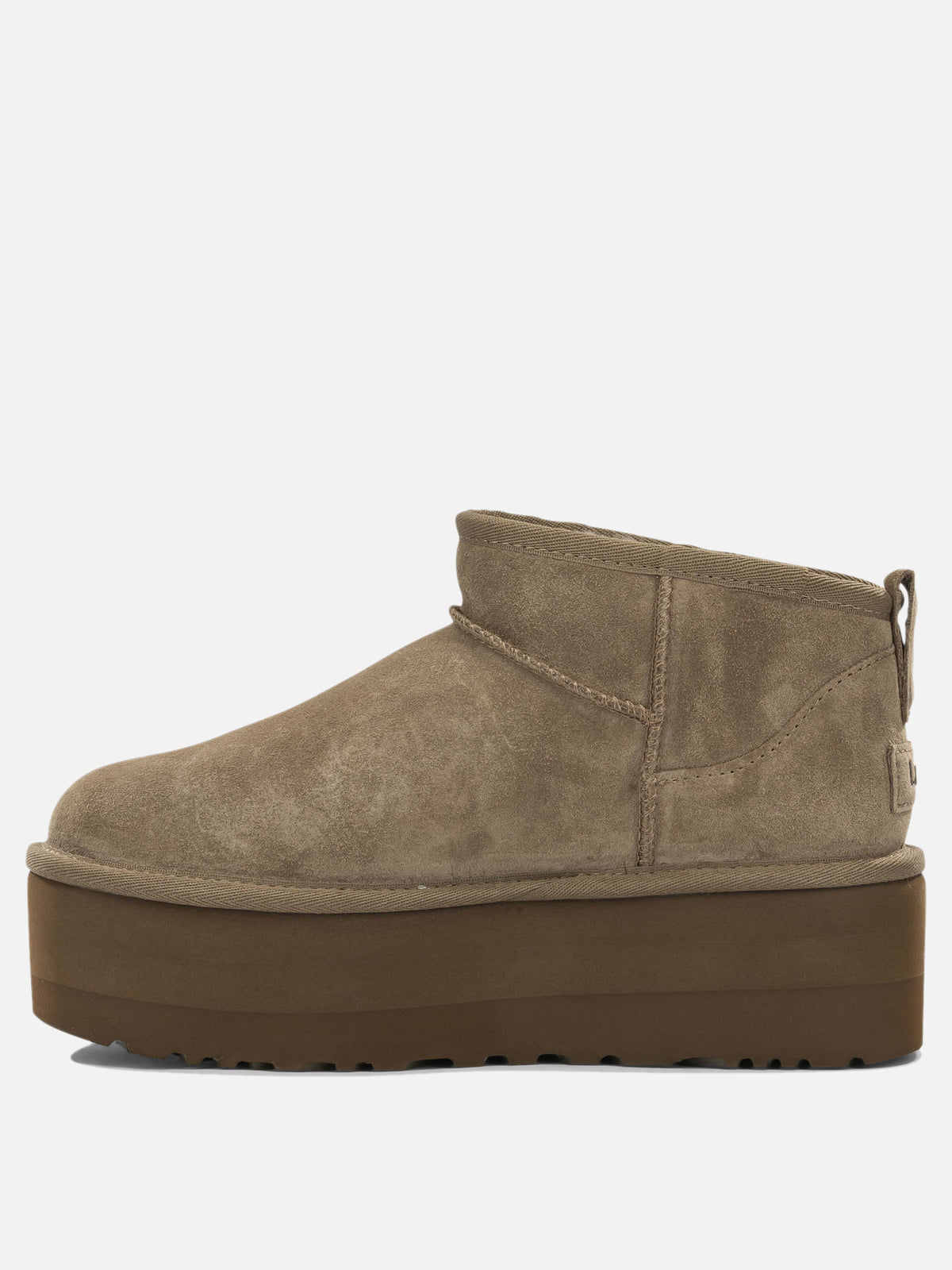Ugg "Classic Ultra Mini Platform" Pull-On Ankle Boots Brown