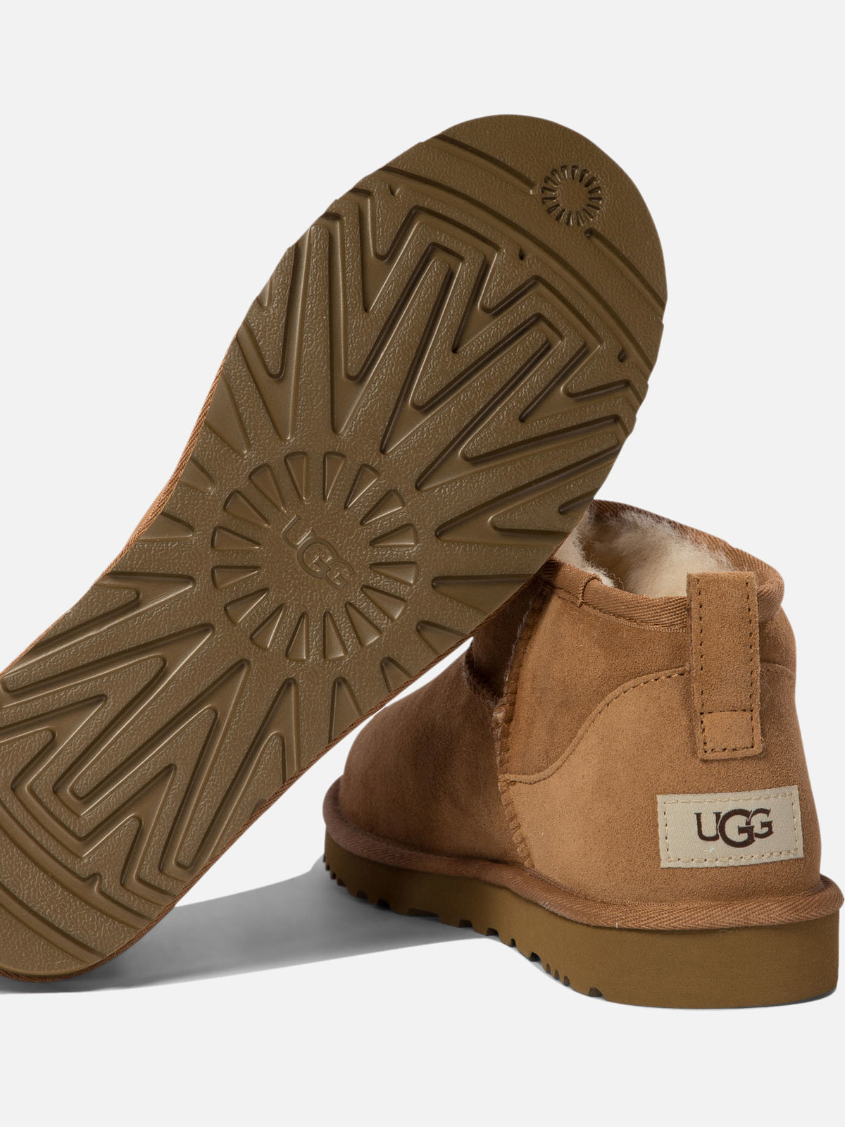 Ugg "Classic Ultra Mini" Pull-On Ankle Boots Brown

