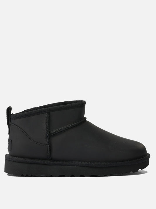 Ugg "Classic Ultra Mini" Pull-On Ankle Boots Black

