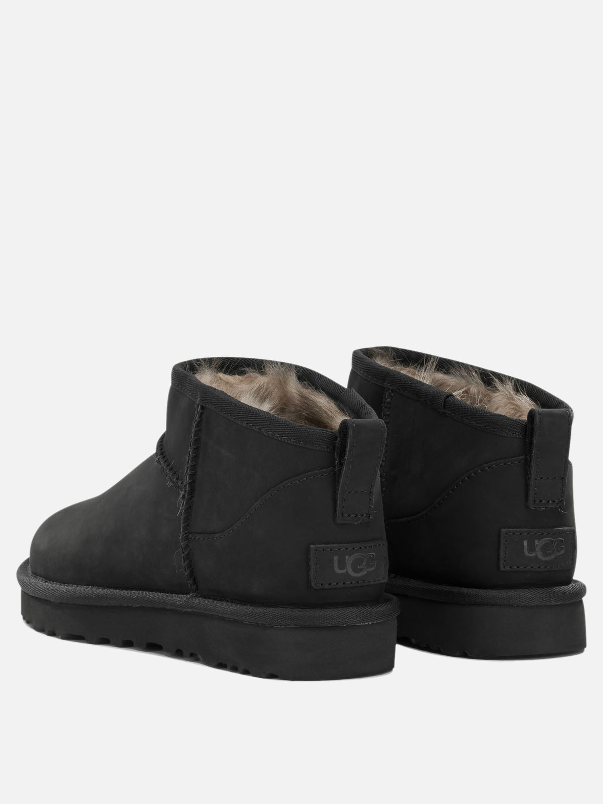 Ugg "Classic Ultra Mini" Pull-On Ankle Boots Black - VIETTI