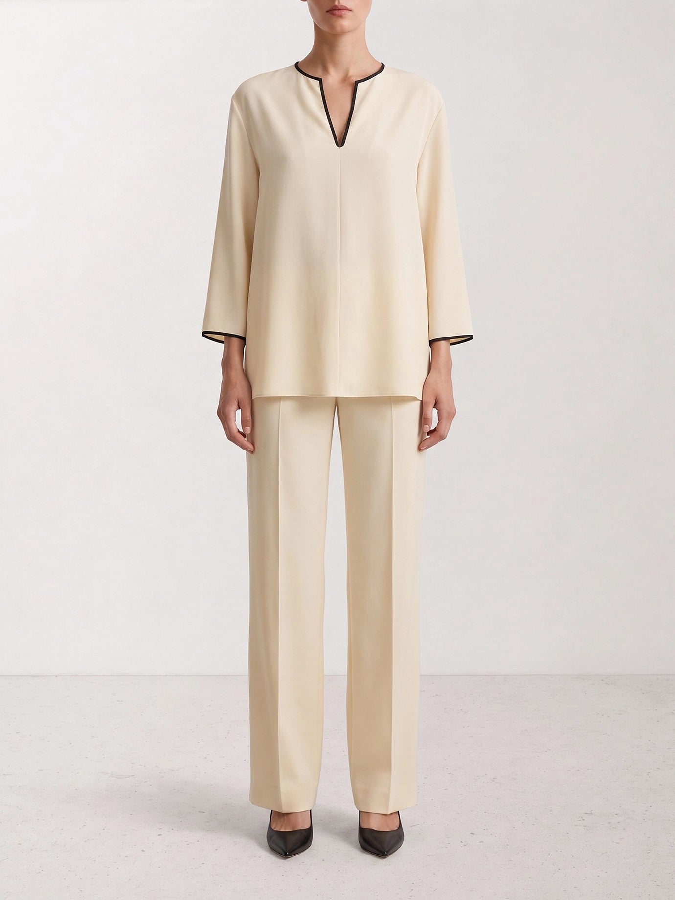 Bluse Solid colour  Bianco - Valentino Donna | PDP | VIETTI Online Store | Zoom-Modal_2
