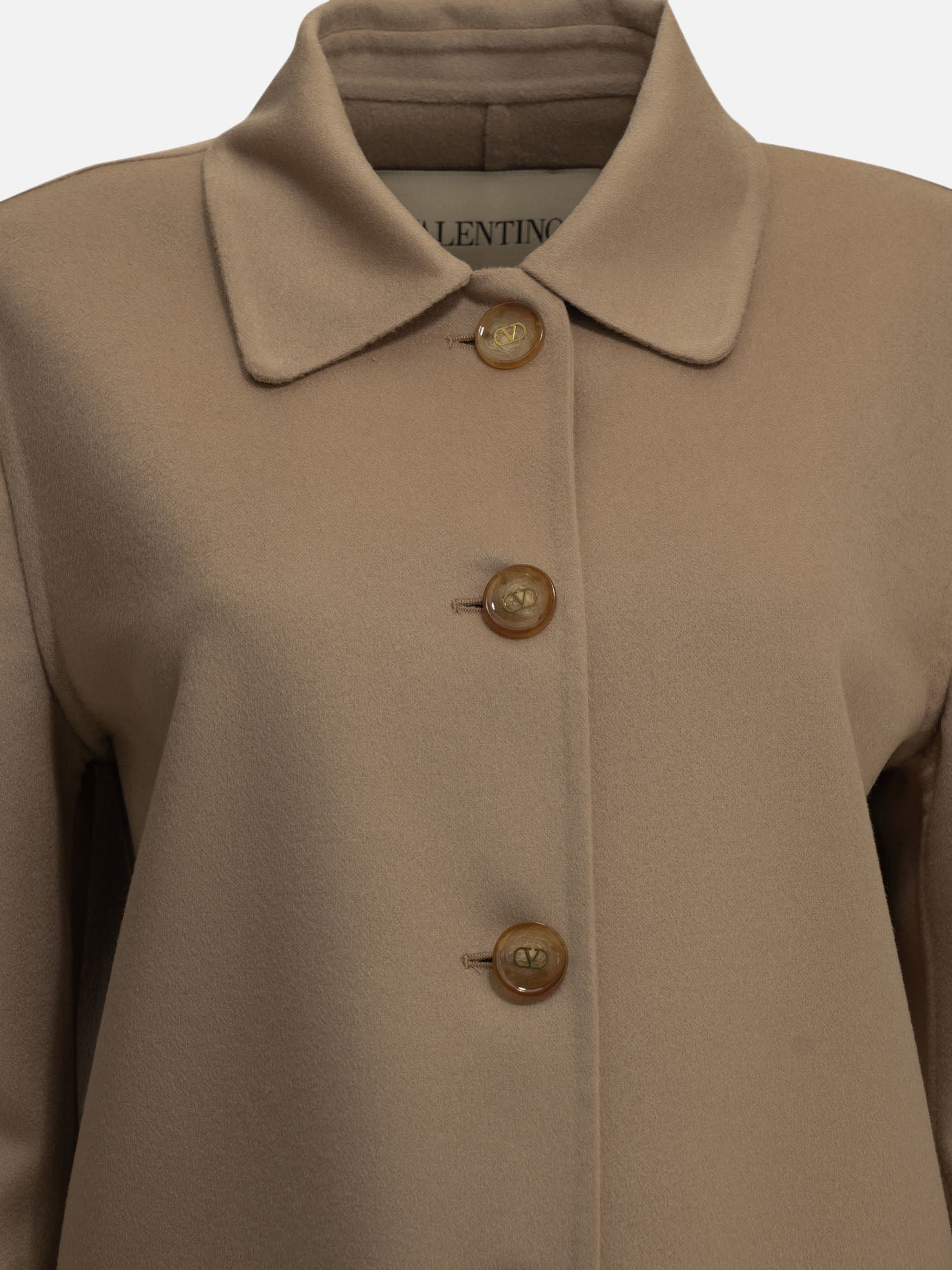 Short coats Solid colour  Beige - Valentino Women | PDP | VIETTI Online Store | thumbnail_3