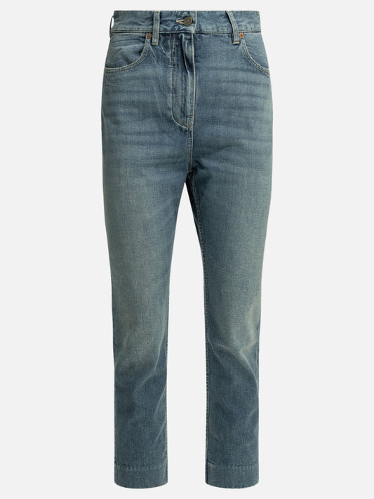Straight-leg jeans Solid colour  Light blue - Valentino Women | PDP | VIETTI Online Store 
