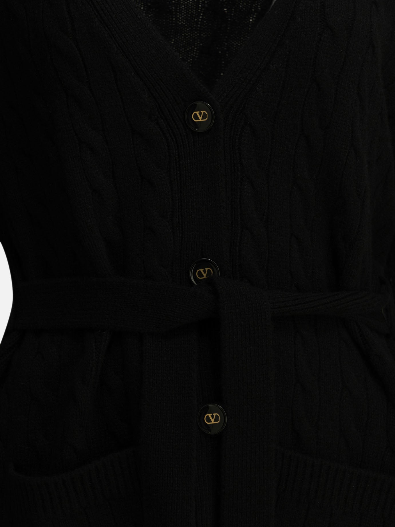 Cardigans Textured knit  Black - Valentino Women | PDP | VIETTI Online Store | thumbnail_5