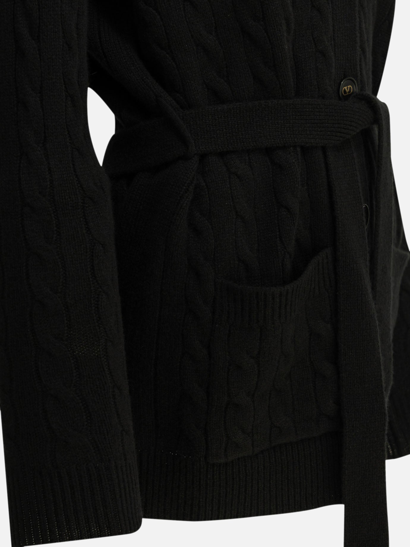 Cardigans Textured knit  Black - Valentino Women | PDP | VIETTI Online Store | Zoom-Modal_6
