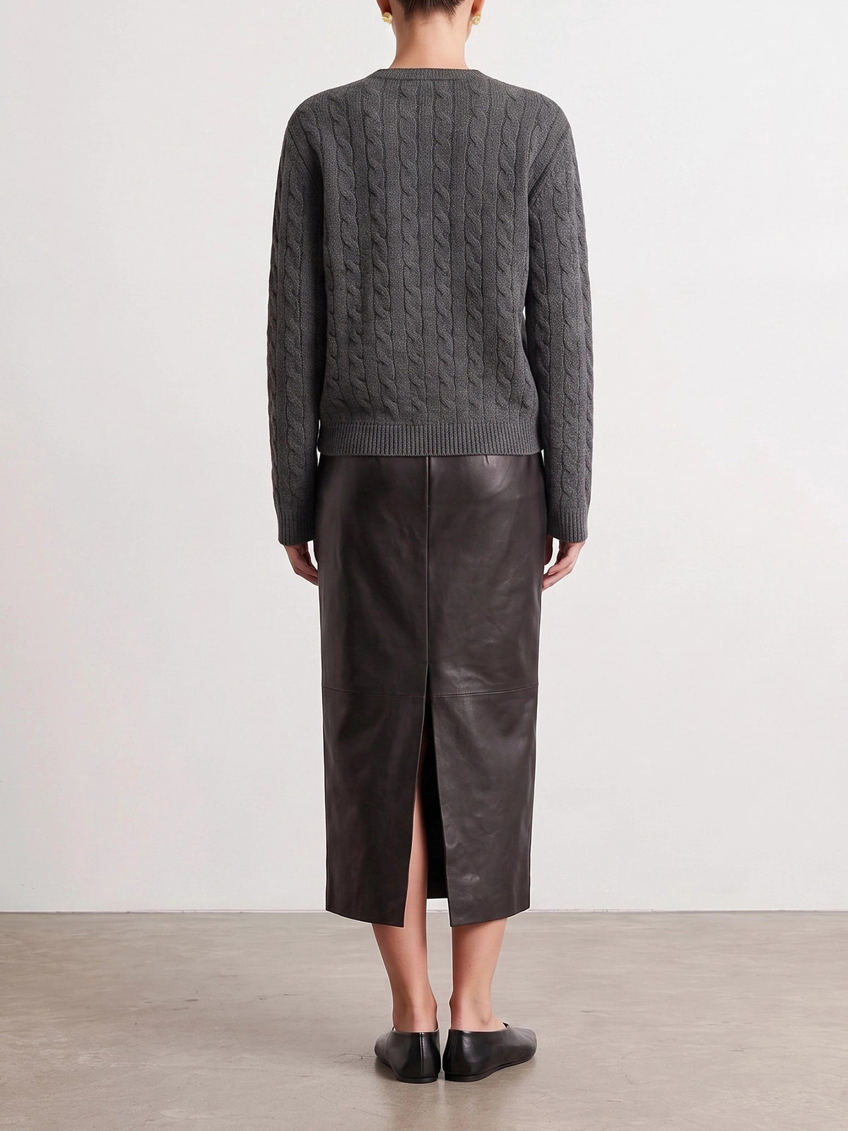 Valentino Virgin wool crewneck sweater Grey - VIETTI