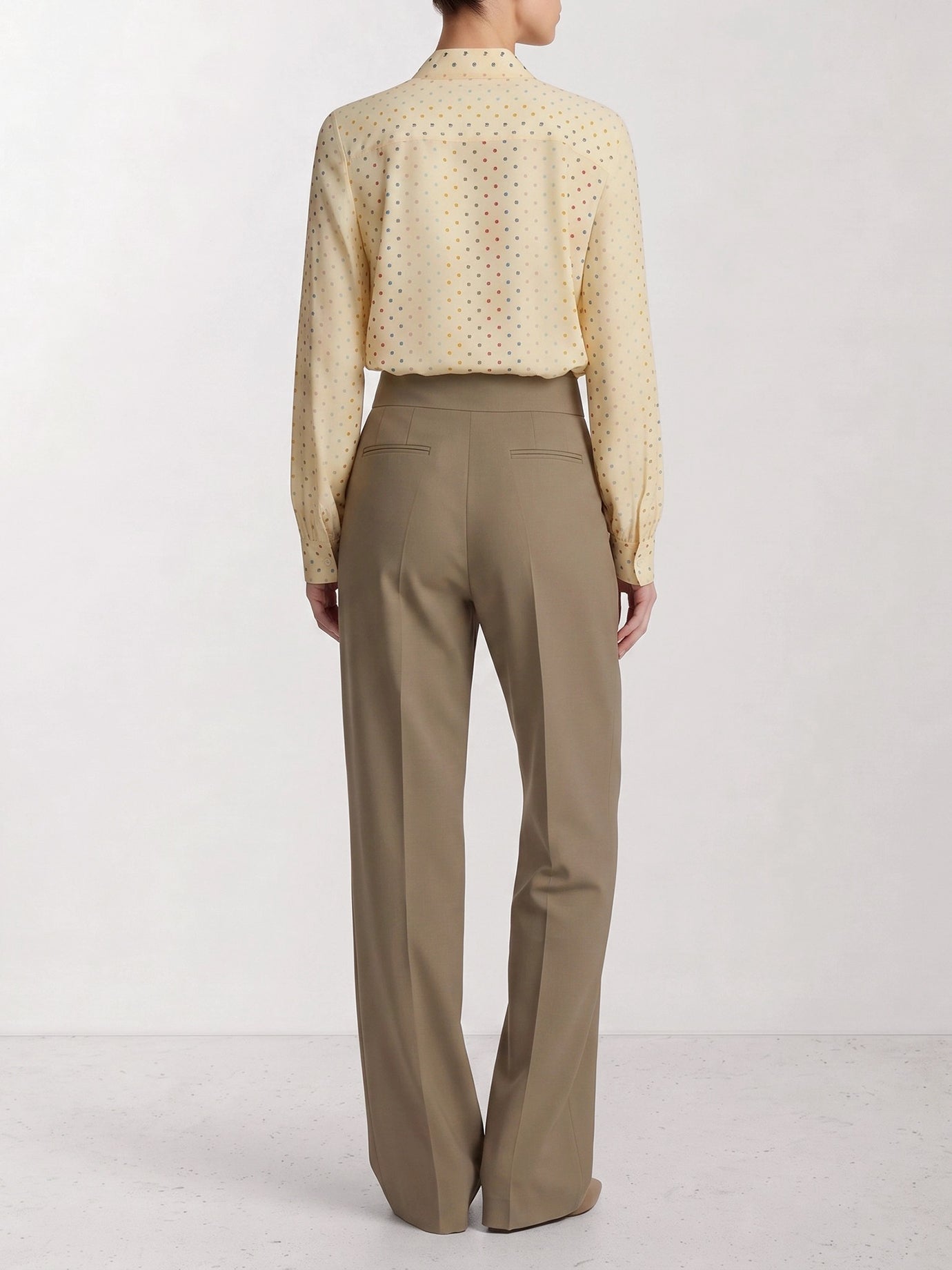 Tailored trousers Solid colour  Beige - Valentino Women | PDP | VIETTI Online Store | thumbnail_3