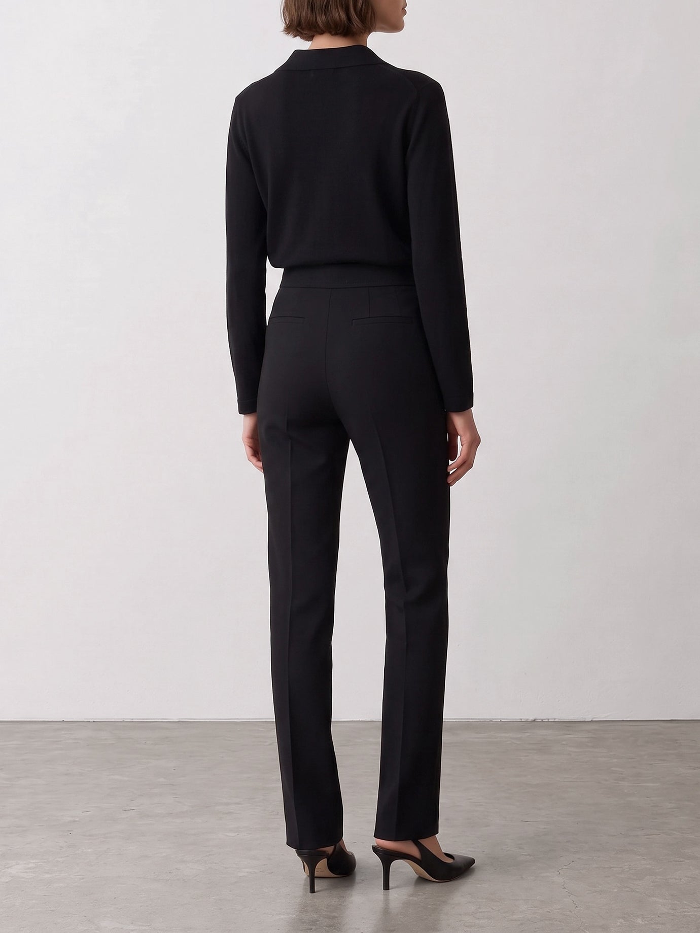 Tailored trousers Solid colour  Black - Valentino Women | PDP | VIETTI Online Store | Zoom-Modal_3
