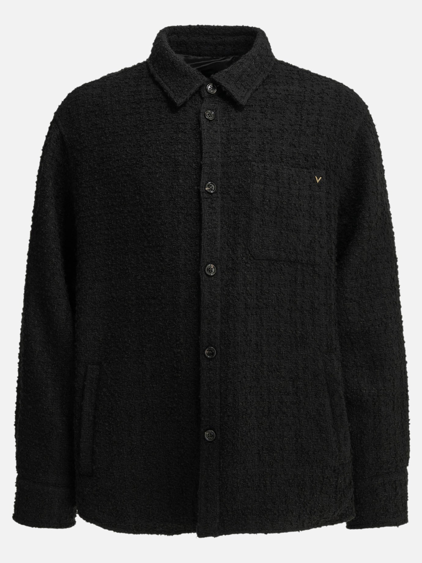 Giacche overshirt Logo  Nero - Valentino Uomo | PDP | VIETTI Online Store | Zoom-Modal
