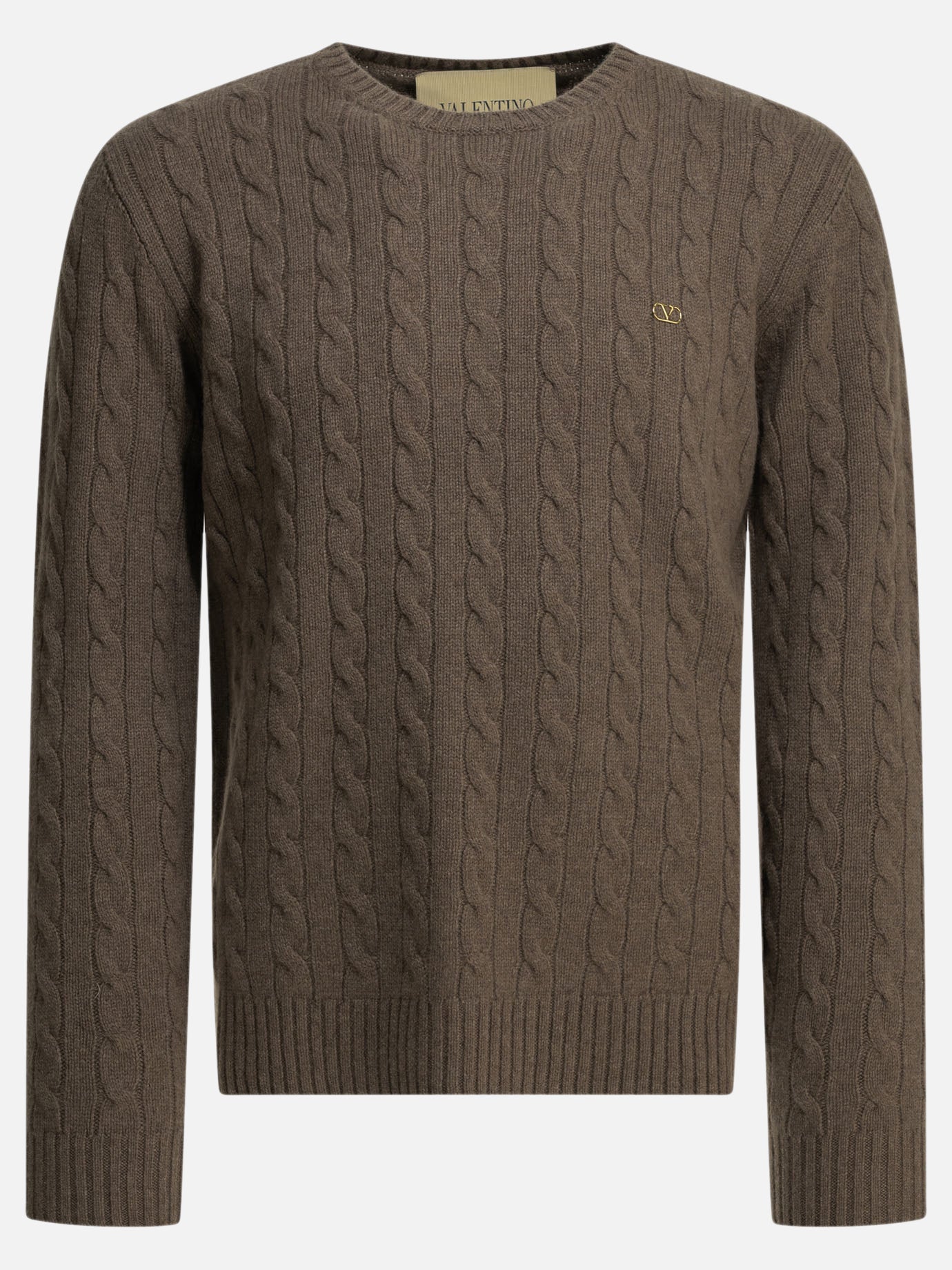 Crewneck sweaters Logo  Brown - Valentino Men | PDP | VIETTI Online Store | thumbnail