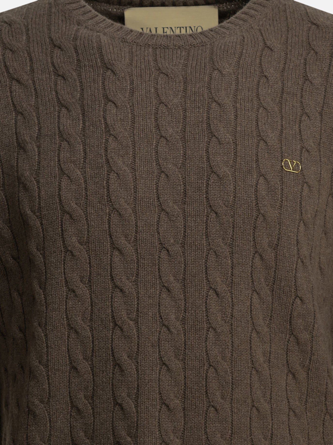 Crewneck sweaters Logo  Brown - Valentino Men | PDP | VIETTI Online Store | thumbnail_5