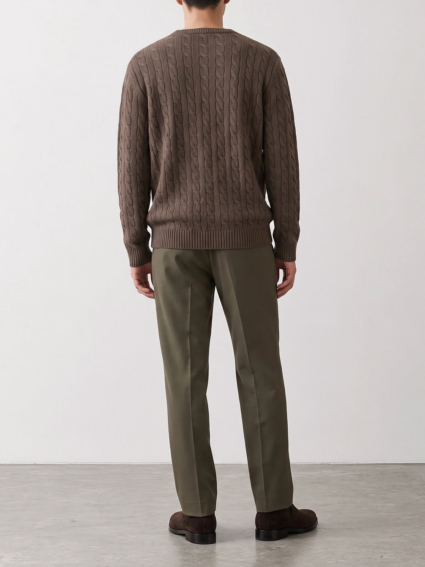 Crewneck sweaters Logo  Brown - Valentino Men | PDP | VIETTI Online Store | Zoom-Modal_3
