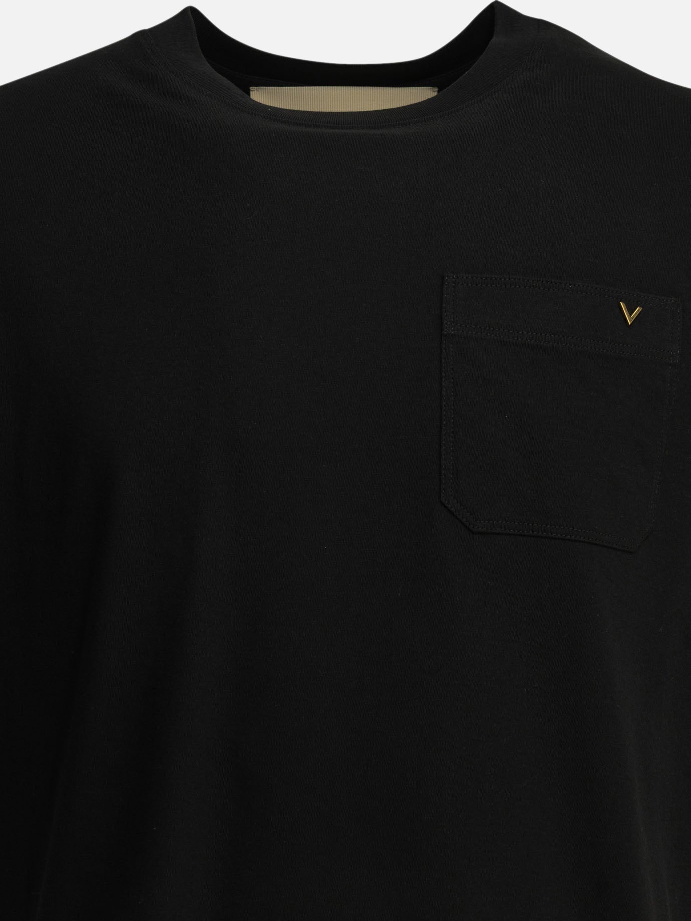 Crewneck t-shirts Logo  Black - Valentino Men | PDP | VIETTI Online Store | thumbnail_3