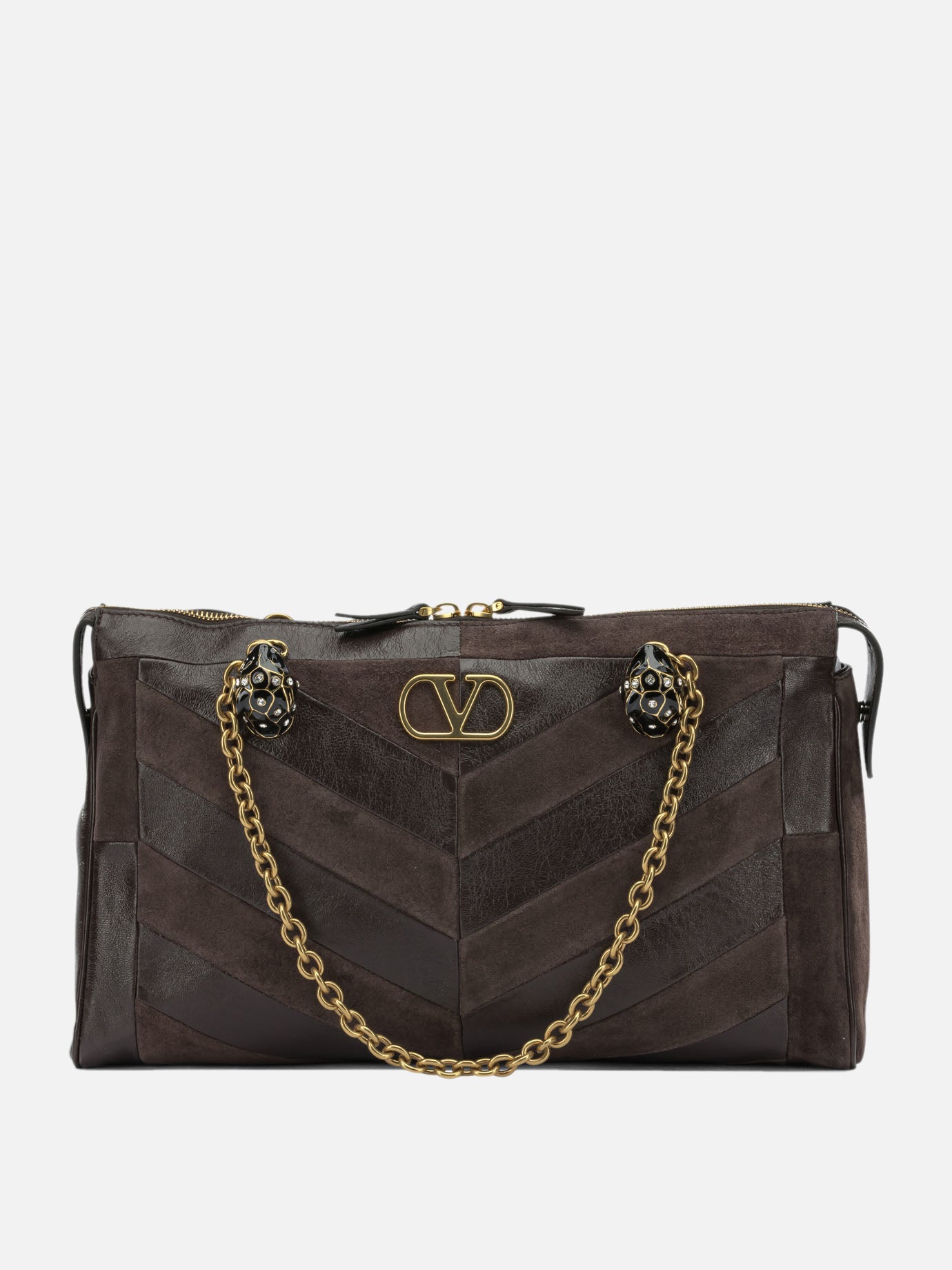 Medium bags 100% cow leather  Brown - Valentino Garavani Women | PDP | VIETTI Online Store | thumbnail
