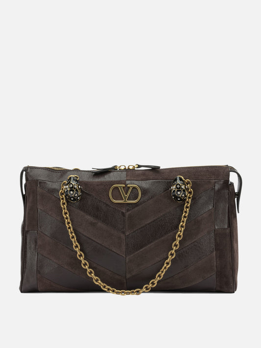 Medium bags 100% cow leather  Brown - Valentino Garavani Women | PDP | VIETTI Online Store 
