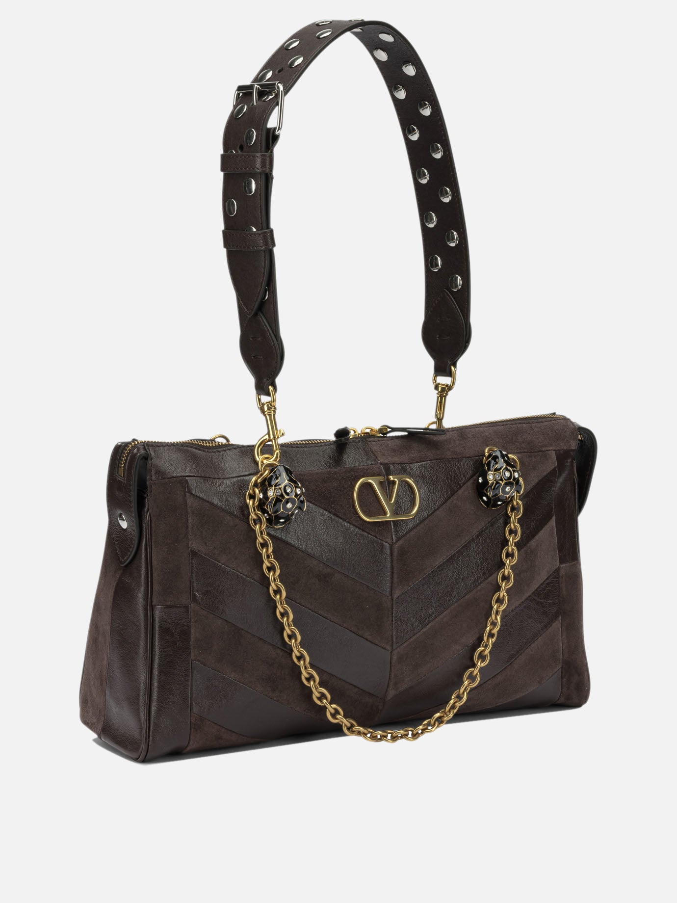 Medium bags 100% cow leather  Brown - Valentino Garavani Women | PDP | VIETTI Online Store | thumbnail_2