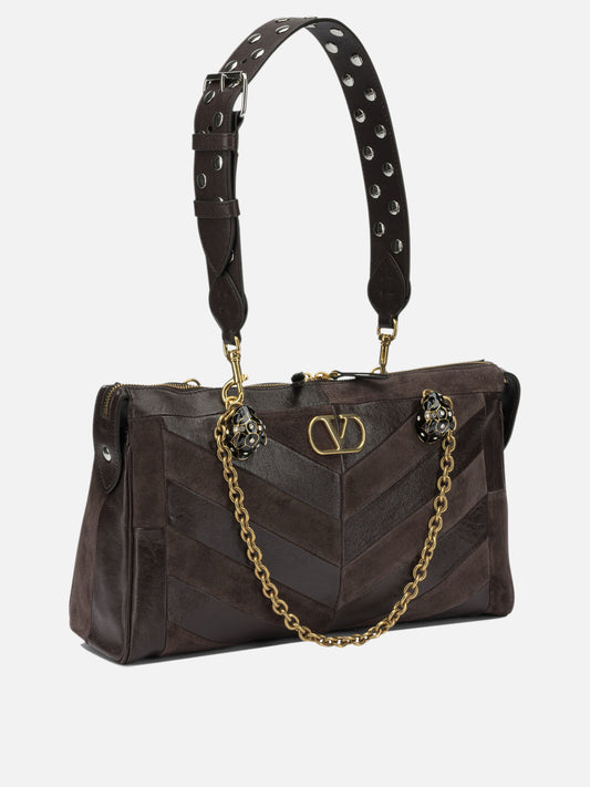 Medium bags 100% cow leather  Brown - Valentino Garavani Women | PDP | VIETTI Online Store | 2
