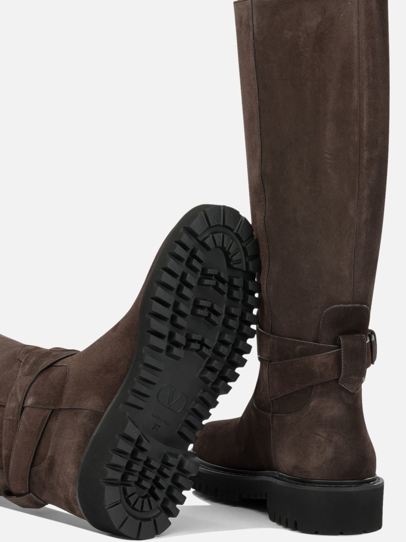 Valentino Garavani "VLogo" Knee-High Boots Black

