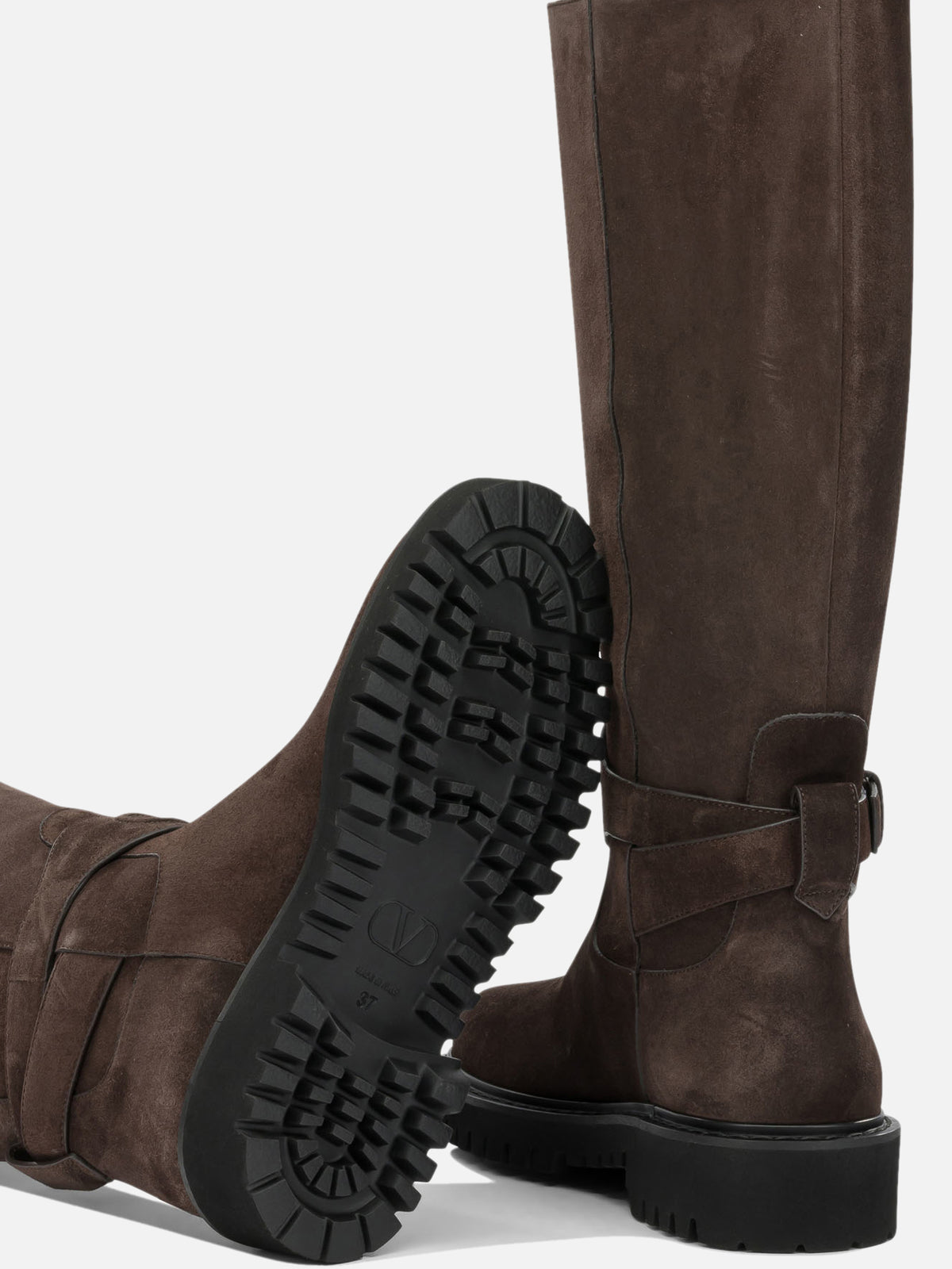 Valentino Garavani "VLogo" Knee-High Boots Black - VIETTI