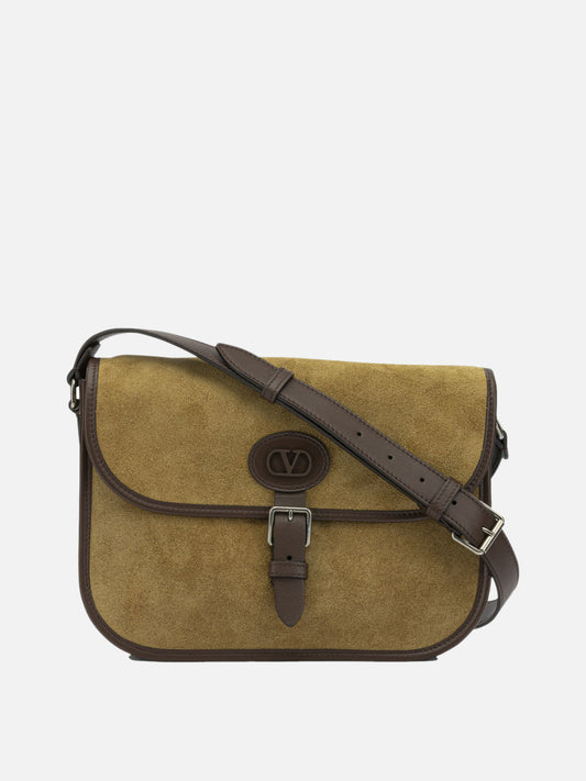 Valentino Garavani "Antibes" Small Shoulder Bag Beige

