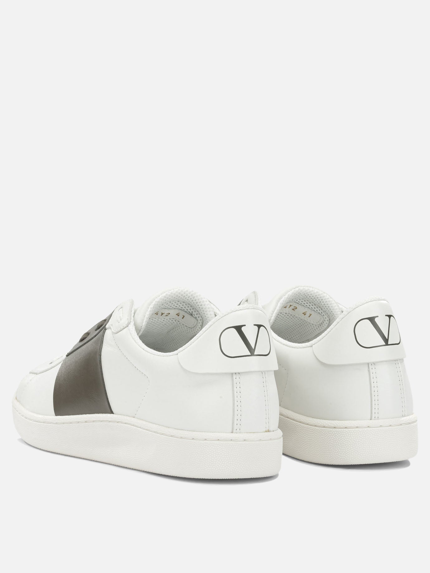 Low top sneakers 100% leather - 100% rubber  Green - Valentino Garavani Men | PDP | VIETTI Online Store | thumbnail_4
