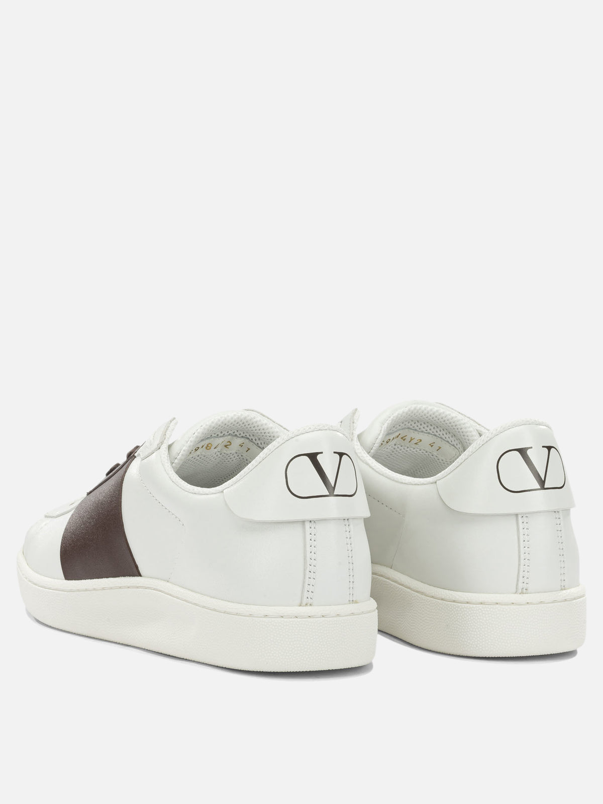 Valentino Garavani "Open" Low-Top Sneakers Brown

