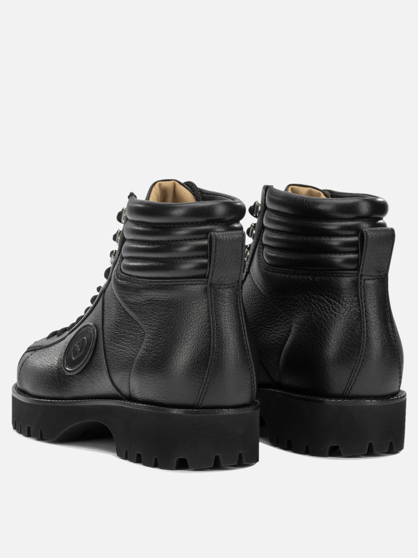 Combat boots 100% leather - 100% rubber  Black - Valentino Garavani Men | PDP | VIETTI Online Store | thumbnail_4