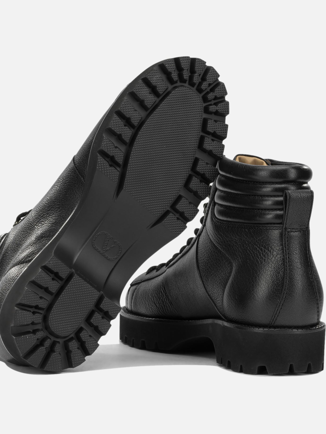 Combat boots 100% leather - 100% rubber  Black - Valentino Garavani Men | PDP | VIETTI Online Store | thumbnail_5