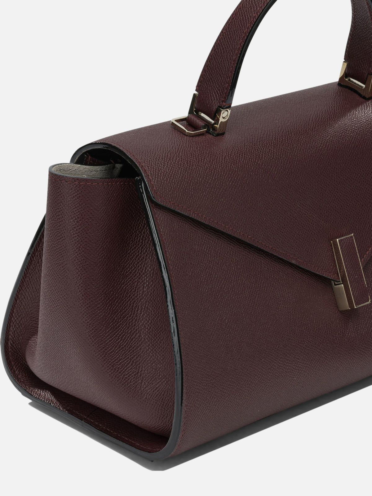 Valextra "Iside Editor" Medium Handbag Bordeaux