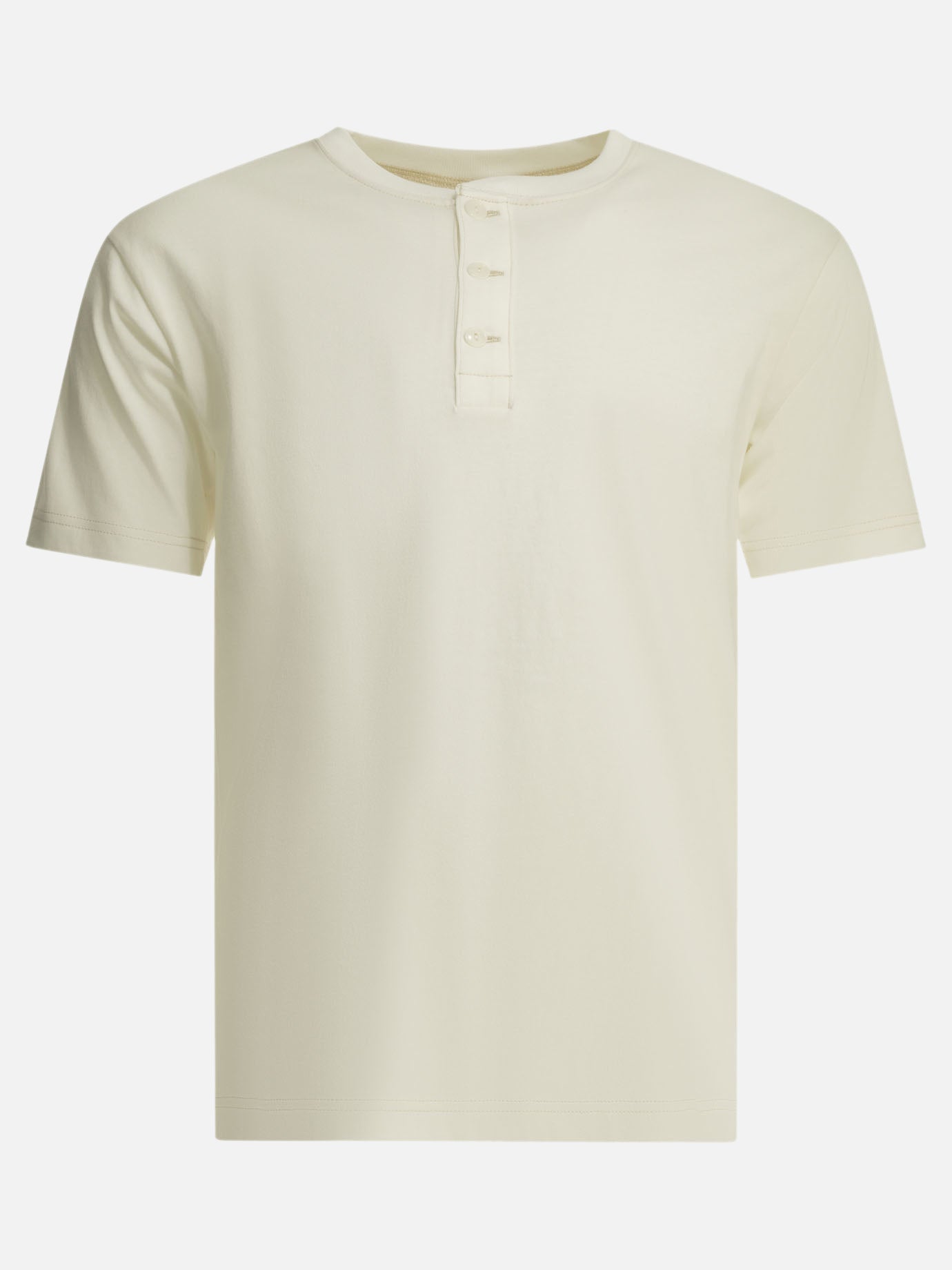 Henley t-shirts Solid colour  White - Whitesville Men | PDP | VIETTI Online Store | thumbnail
