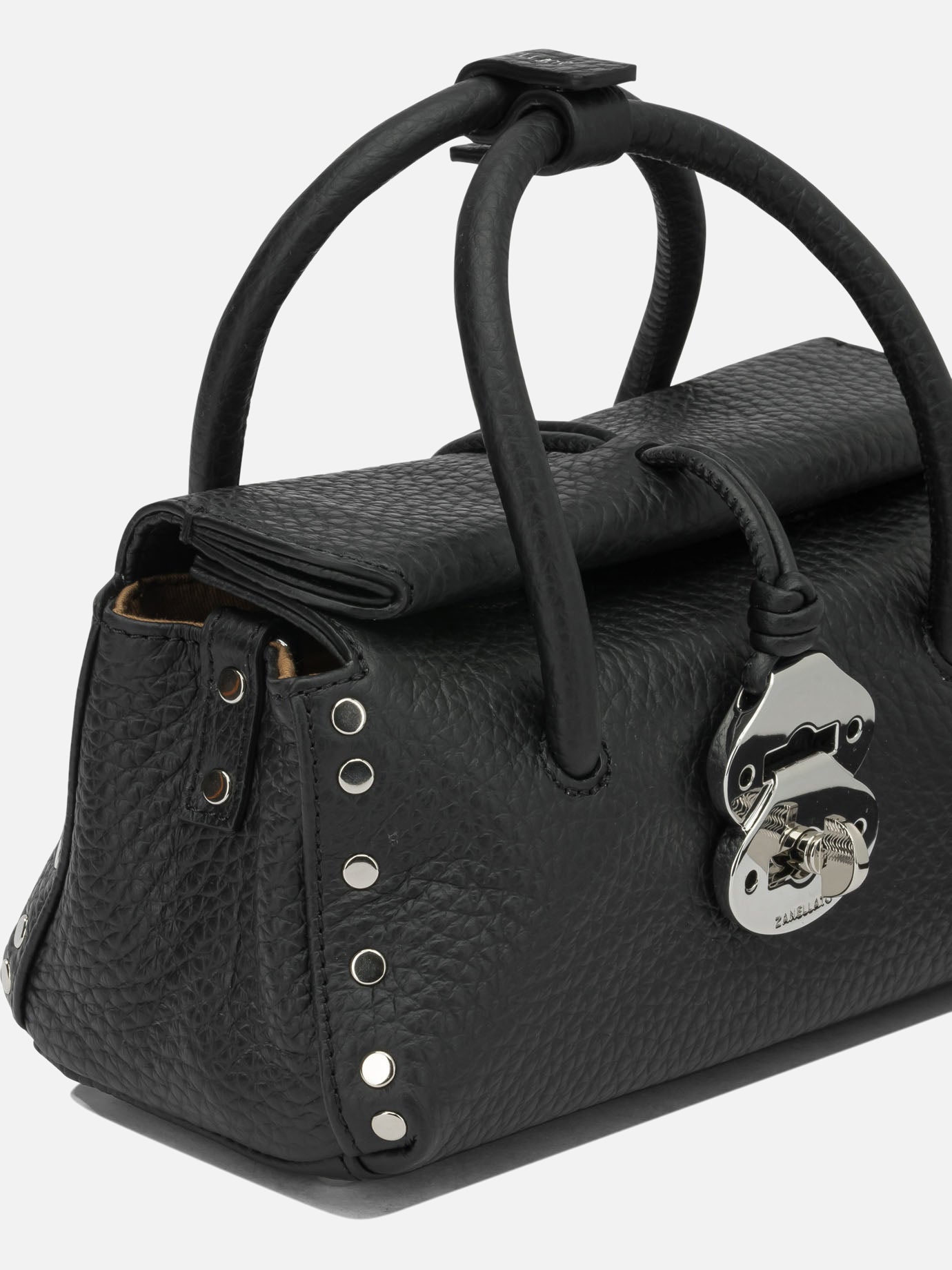 Small bags 100% bovine leather - Lining: 100% cotton  Black - Zanellato Women | PDP | VIETTI Online Store | thumbnail_4