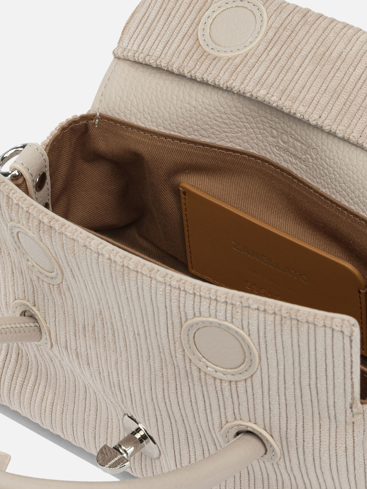 Zanellato "Dotta® Millerighe" Small Handbag Beige - VIETTI