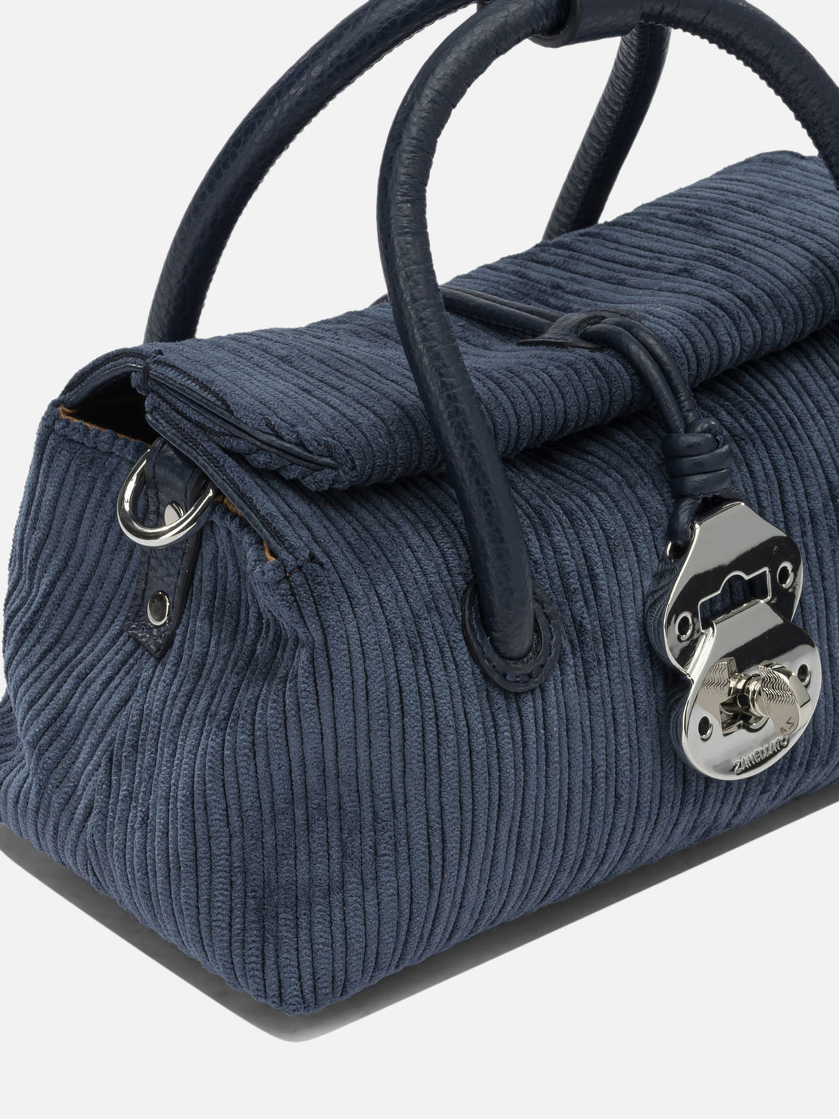 Zanellato "Dotta® Millerighe" Small Handbag Blue - VIETTI