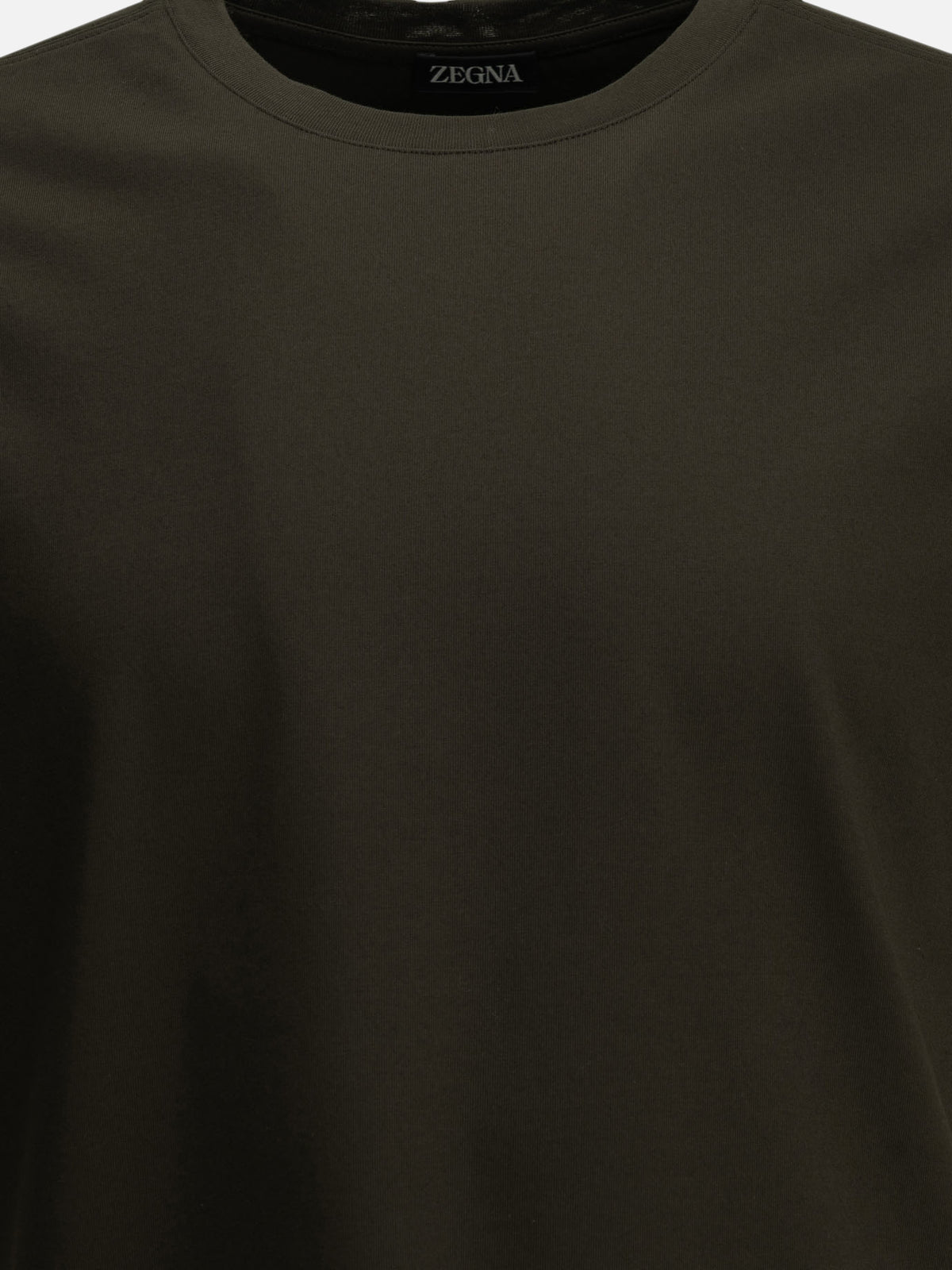 Zegna Pure cotton crew-neck T-shirt Green - VIETTI