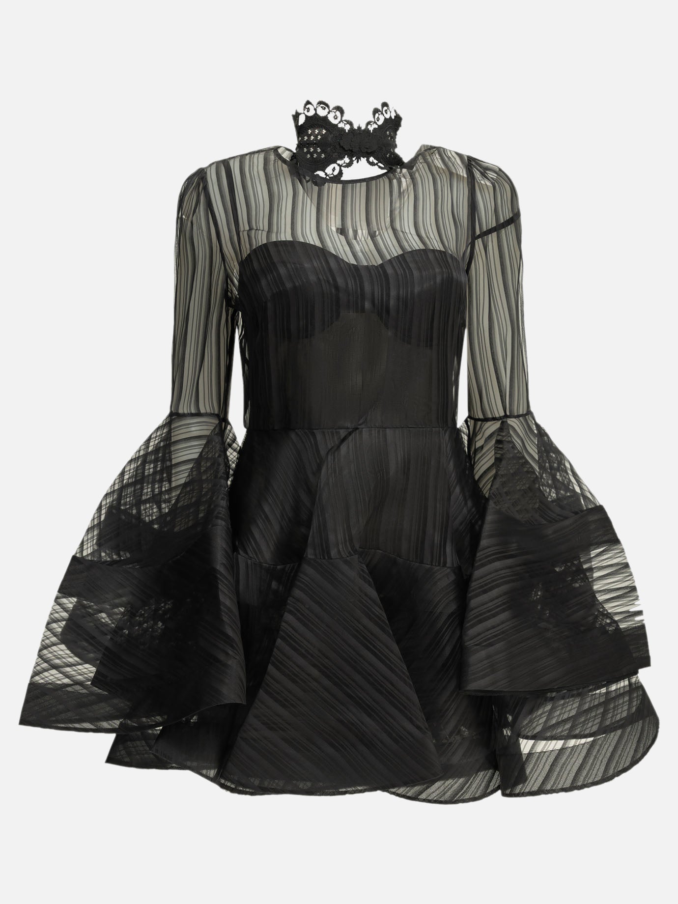 Zimmermann "Valiant" Short Dress Black

