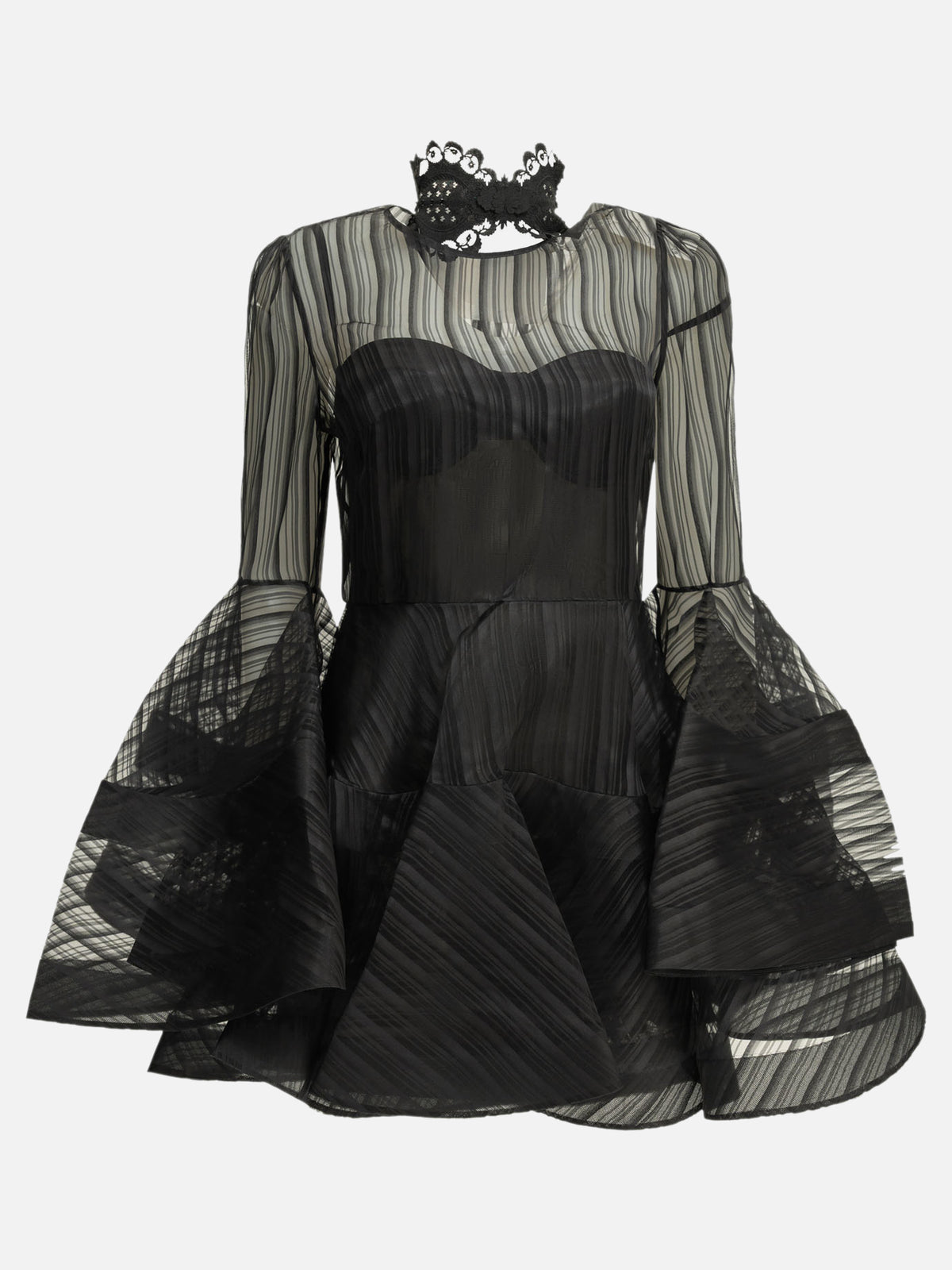Zimmermann "Valiant" Short Dress Black - VIETTI