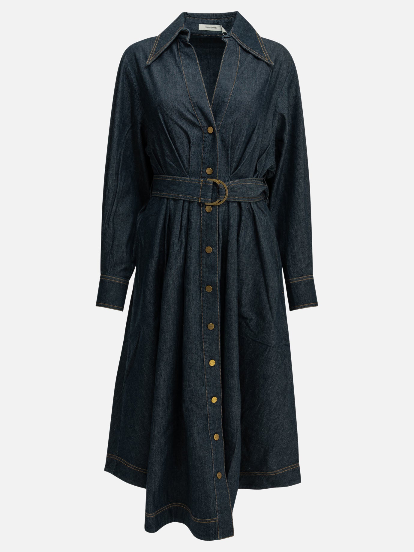 Midi dresses Solid colour  Blue - Zimmermann Women | PDP | VIETTI Online Store | thumbnail