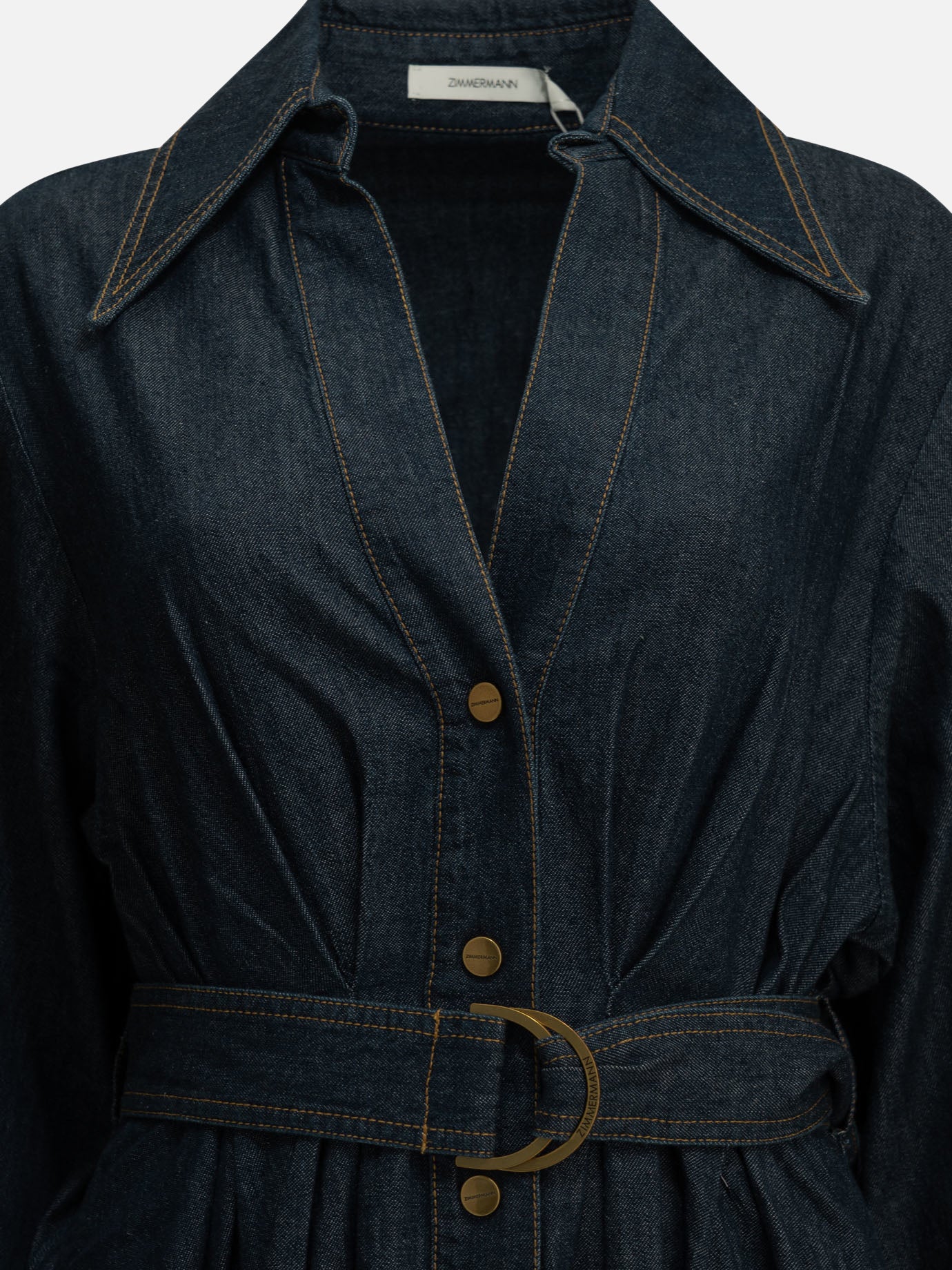 Midi dresses Solid colour  Blue - Zimmermann Women | PDP | VIETTI Online Store | thumbnail_3