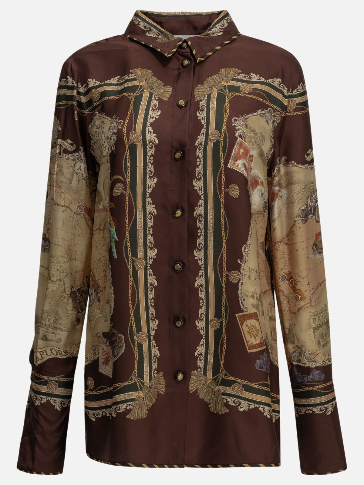 Zimmermann "Valiant" Casual Shirt Bordeaux

