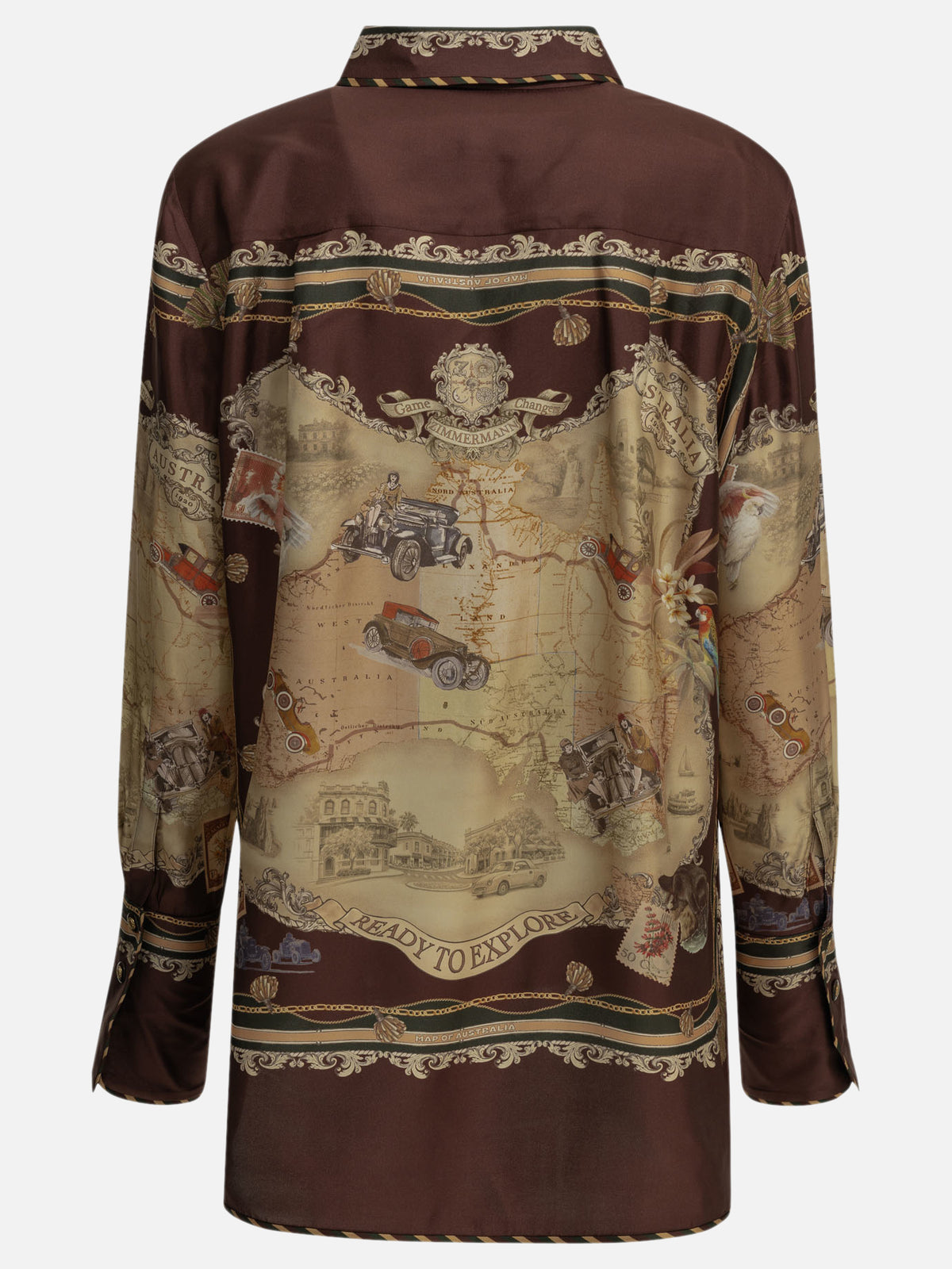 Zimmermann "Valiant" Casual Shirt Bordeaux - VIETTI