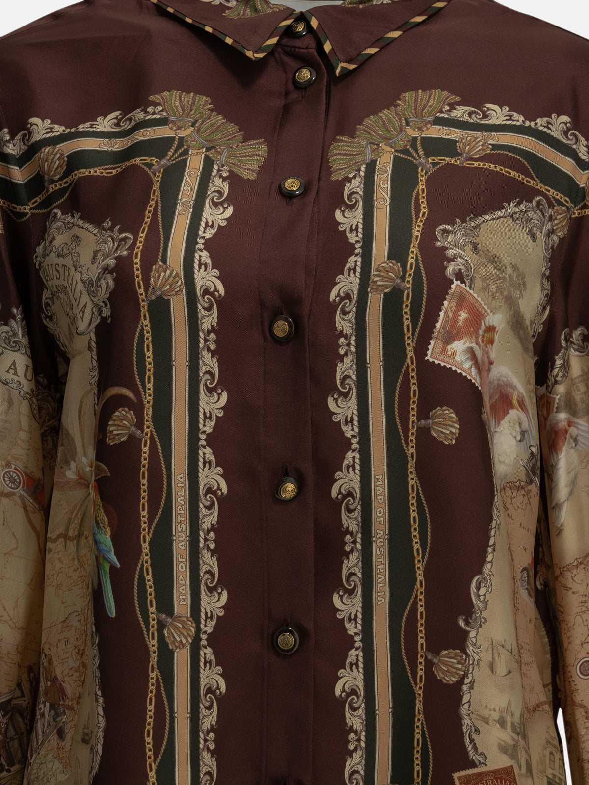 Zimmermann "Valiant" Casual Shirt Bordeaux - VIETTI