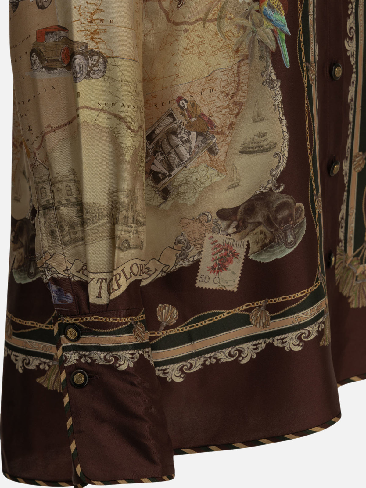 Zimmermann "Valiant" Casual Shirt Bordeaux - VIETTI